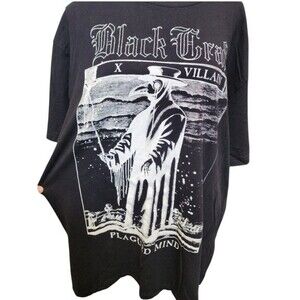 Blackcraft Cult Plagued Mind Villan Tee Size Large Black Goth Punk